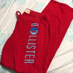 Red Hollister sweats